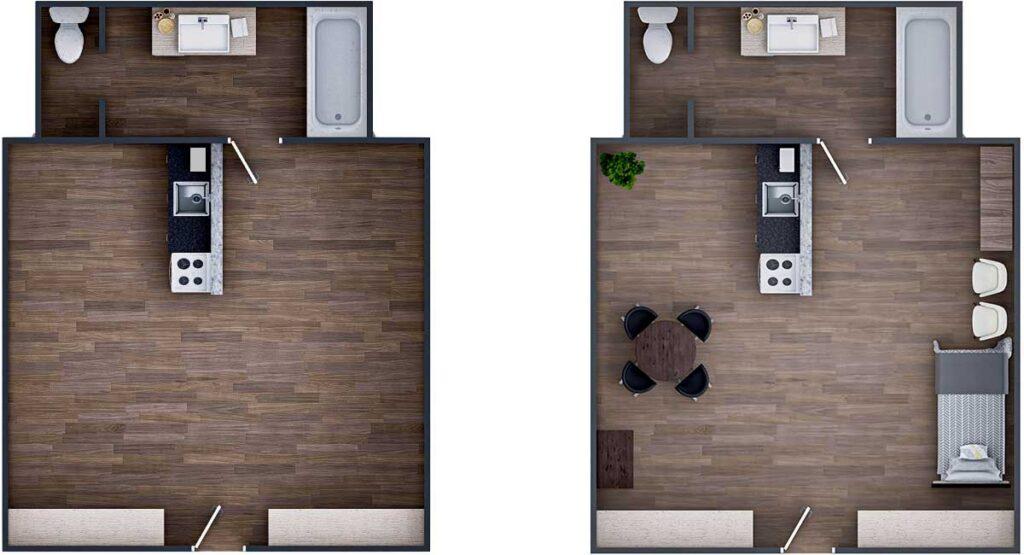Large Efficiency floor plan